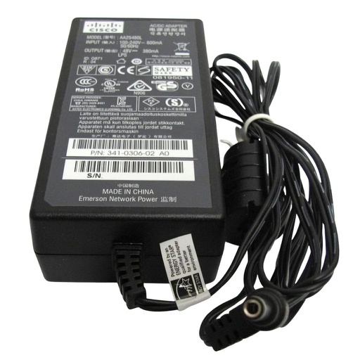 [341-0306-02] Cisco 48V AC/DC Adapter for Aironet