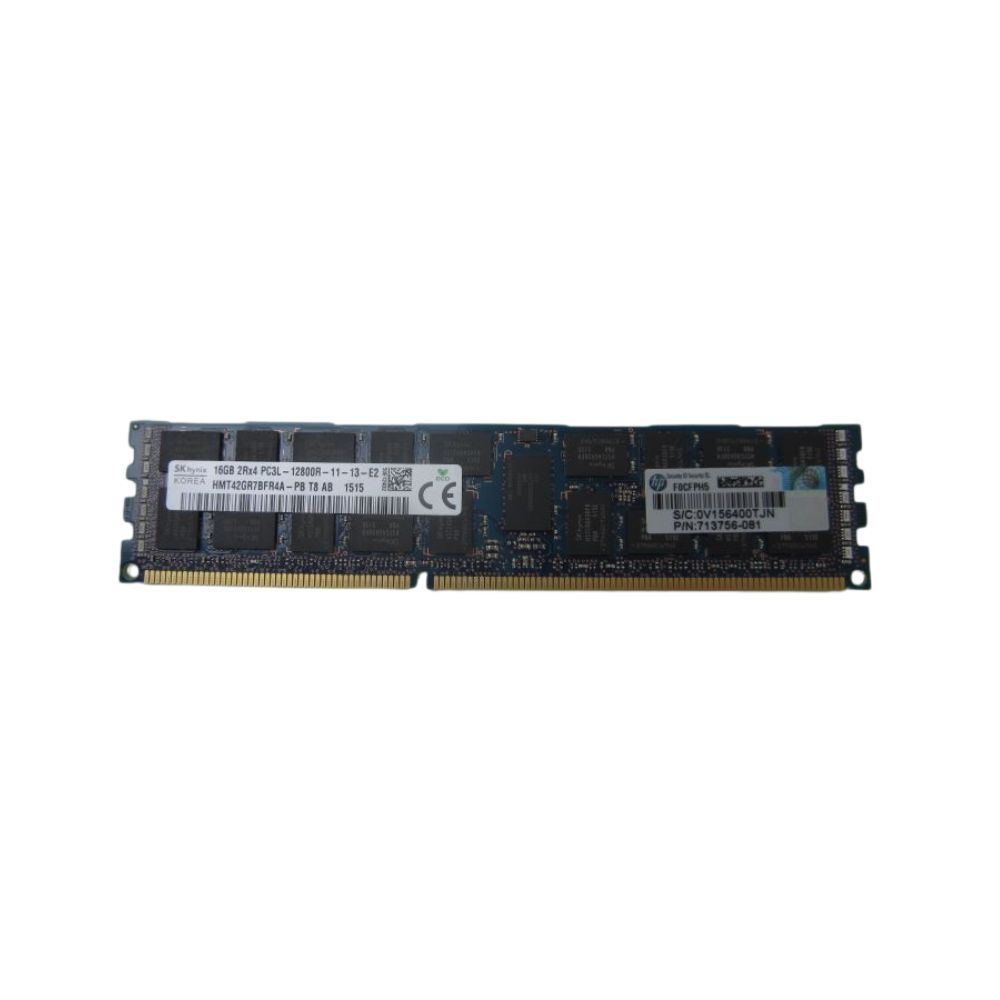 HPE 16GB 2Rx4 PC3L-12800R (DDR3-1600) Registered CAS-11 Low Voltage Memory Kit (715284-001)