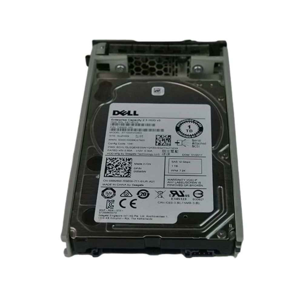 56M6W | Dell 1TB 7.2K 2.5&quot; SAS 12Gb/s HDD con caddy