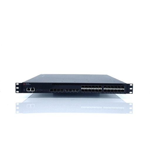 [ICX6610-24F-I] Brocade 24-port 1GbE SFP, plus 8×1 GbE SFPP uplink ports (upgradable to 10 GbE). 4×40 GbE QSFP stacking ports. 1 PSU side intake, hot-swappable fan assembly and 250 W PSU. Software base