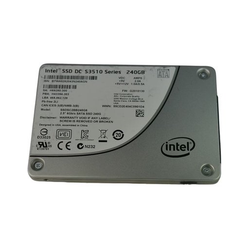 [SSDSC2BB240G6] SSDSC2BB240G6 | Intel SSD 240GB 2.5" SATA 6Gb/s MLC
