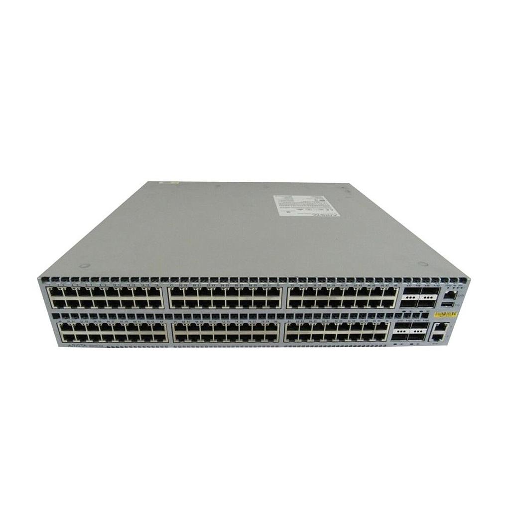 Arista 7050TX, 96x (1/10GBASE-T) RJ-45 &amp; 8x QSFP+ switch, front-to-rear airflow, 2x AC power supplies