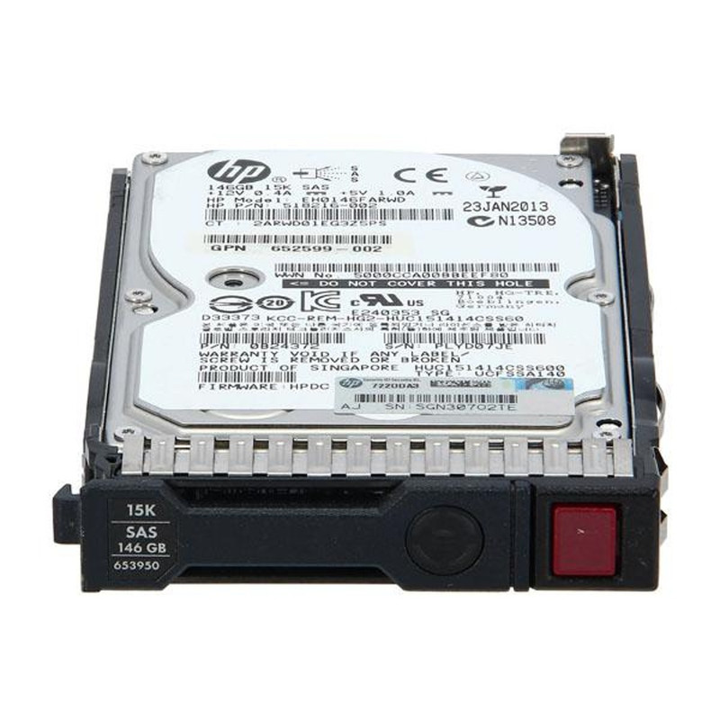 HPE 146GB 15K 2.5-inch SAS 6Gb/s SC Enterprise Hard Drive w/ caddy 