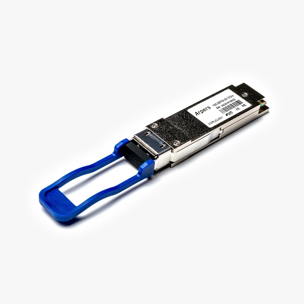 Arpers 100GBASE-LR4 QSFP28, 1310nm, LC Dúplex, 10km, SMF, DOM compatible with Juniper