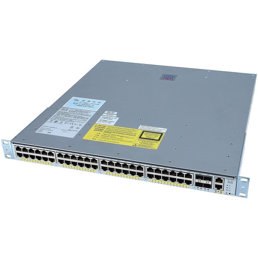 [WS-C4948E-F] Cisco Catalyst C4948E-F 48x 10/100/1000 (RJ45) and 4x 10GbE (SFP+), NO p/s Back-to-Front Cooling