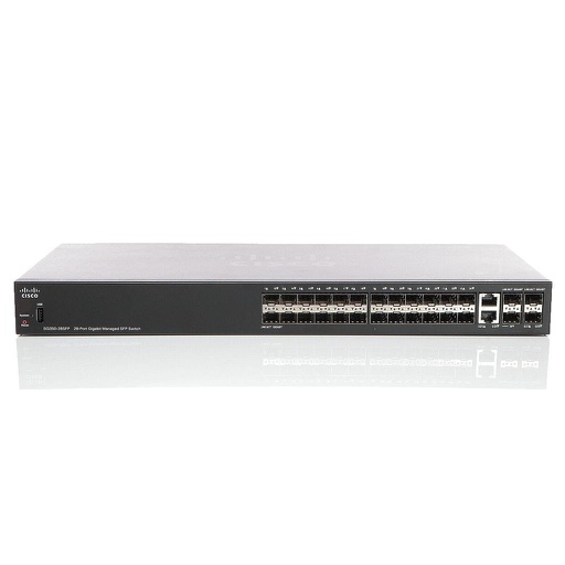 [SG350-28SFP-K9-UK] Cisco Small Business 350 Series SG350-28SFP Managed Switch, 24-Port Gigabit SFP, 2 combo copper/SFP Gigabit ports & 2 Gigabit SFP ports for UK