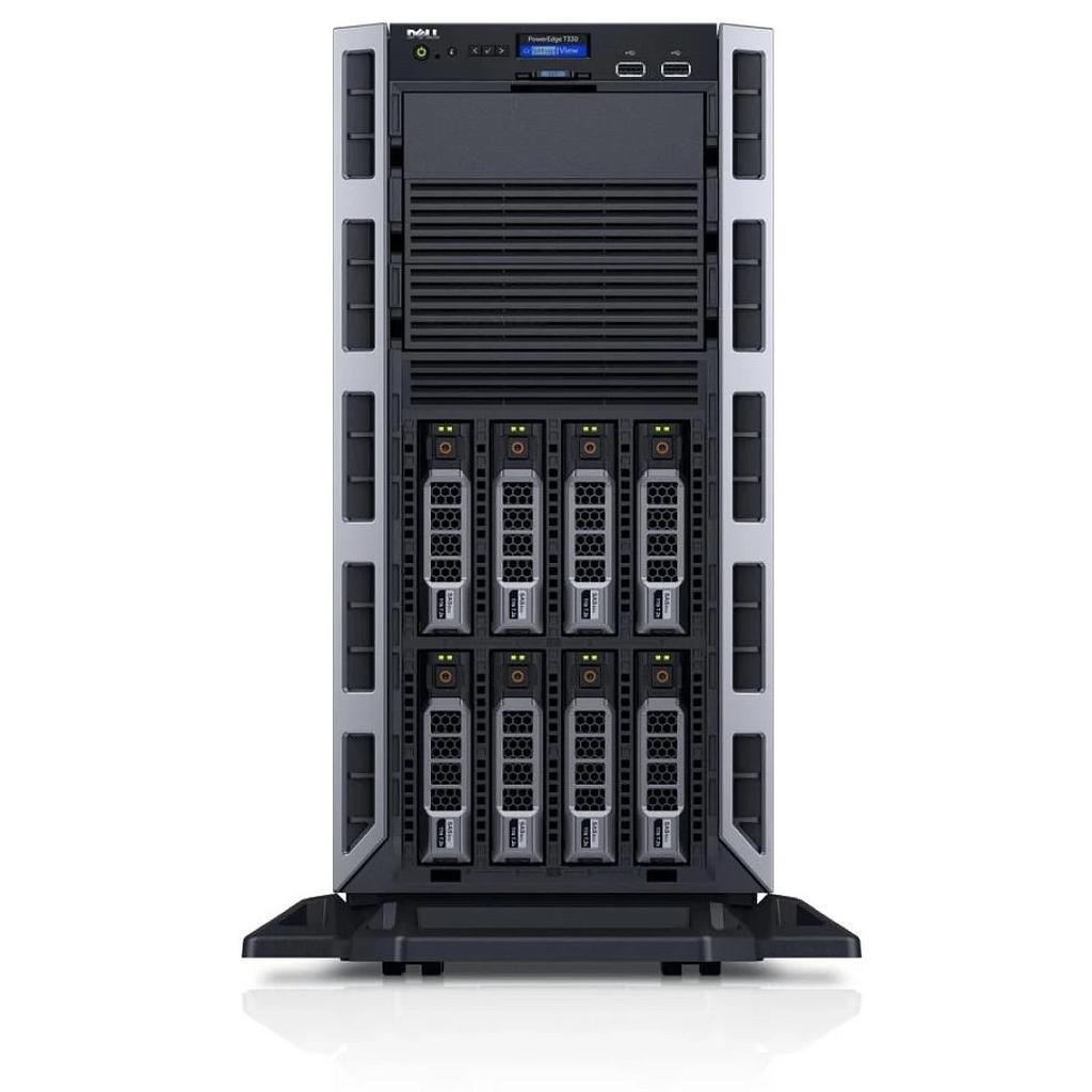 Dell PowerEdge T330, 8 LFF Drive Bays, CTO 5U (racked); PERC S130, iDRAC-8 (Enterprise), 4 x PCIe HP, V5