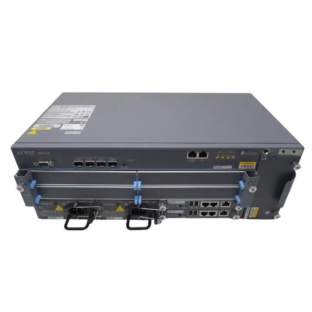 Juniper MX104 Promotional bundle, 4x10GE, 4 MIC slots, AC