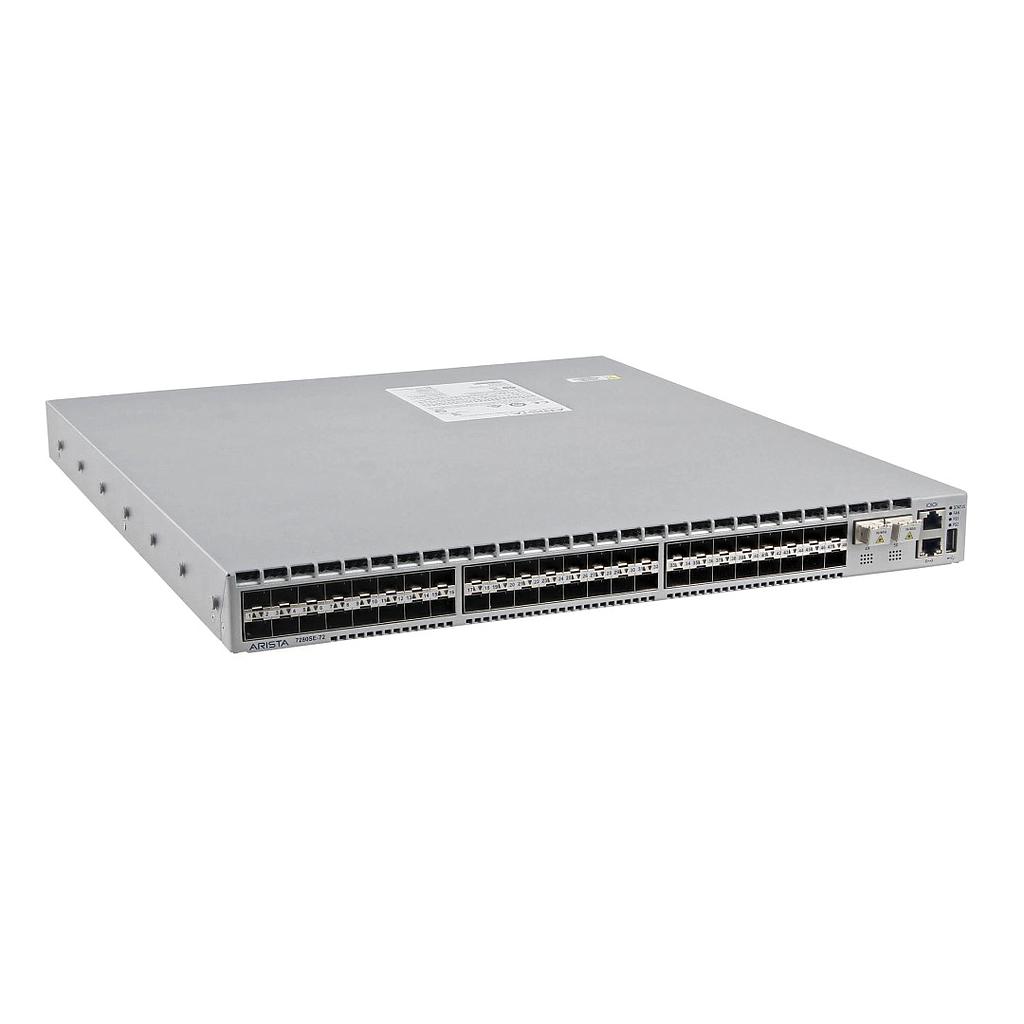 Arista 7280SE, 48xSFP+ &amp; 2x100GbE (multimode MXP) switch, rear-to-front airflow and dual AC power supplies