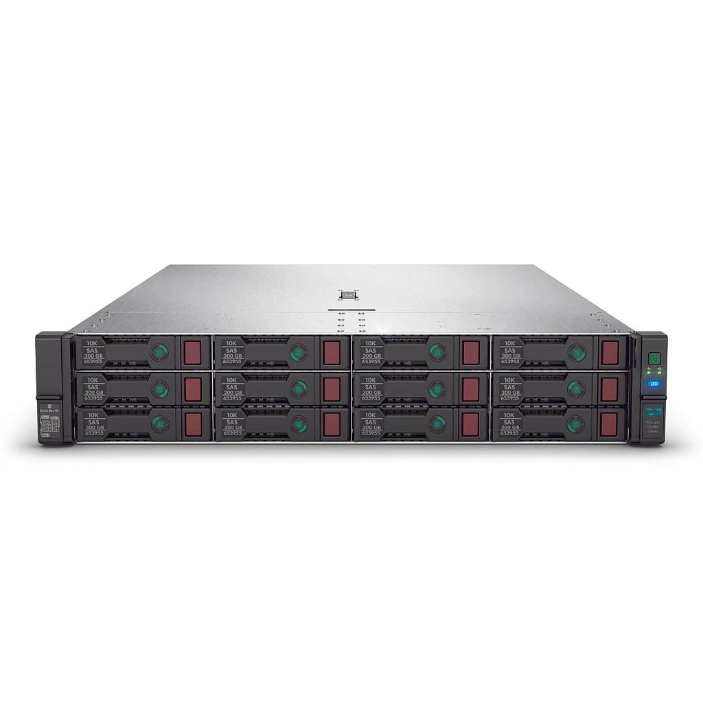 Pre-Configured HPE ProLiant DL380 G10 12LFF 2U; iLO Standard, 2 x Intel Xeon Platinum 8160 24-Cores, 512GB RAM, Smart Array P816i-a SR/4GB w/96W Smart Storage Battery, 534FLR-SFP+ 2-port 10Gb, 2 x 500W PSU, Rail Kit