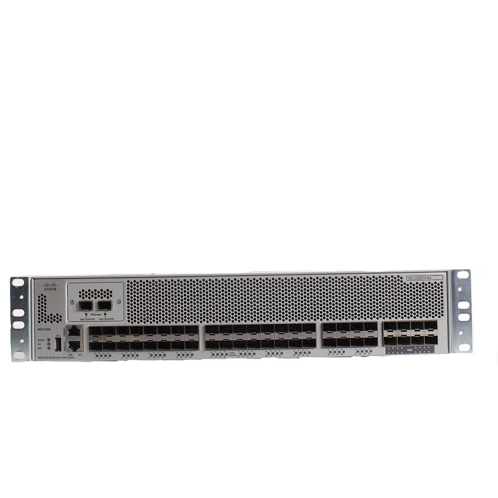 Cisco MDS 9250i 50 port switch base config (20xFC, 8xFCoE, 2xFCIP)