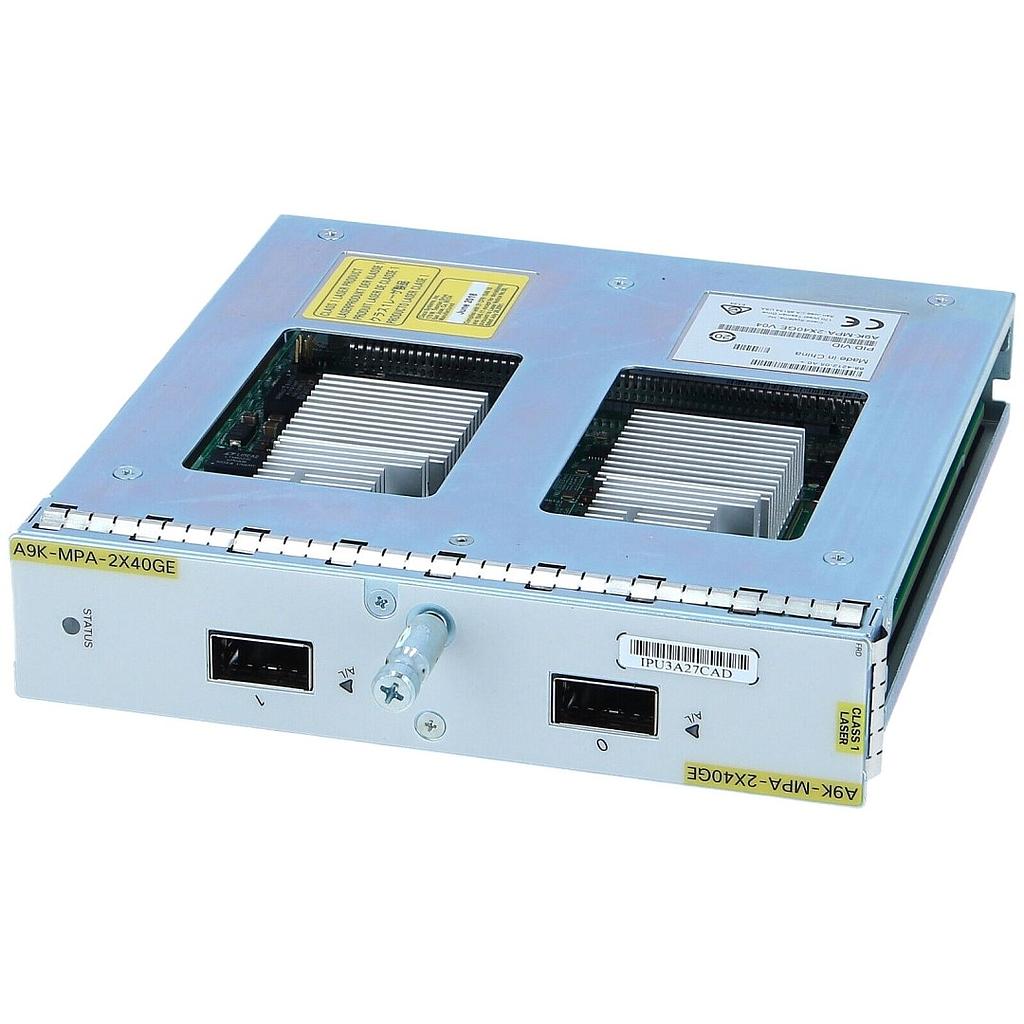 Cisco ASR 9000 2-port 40-Gigabit Ethernet Modular Port Adapter, requires QSFP optics
