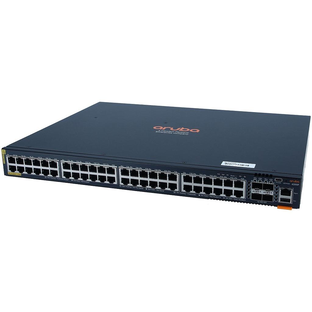 JL727A | Aruba 6200F 48G PoE Class4 4SFP+ 370W Switch