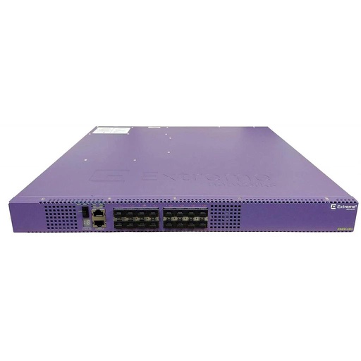 [17401] Extreme Networks X620 16 100Mb/1Gb/10GBASE-X SFP+ ports, 2 unpopulated power supply slots, 1 unpopulated fan module slot, ExtremeXOS Edge license