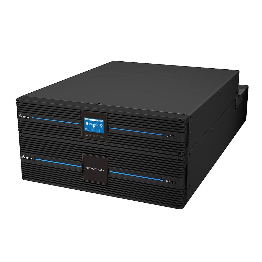 Delta UPS Amplon RT 8 kVA 2U &amp; 1 External Battery Pack 3U (5U)