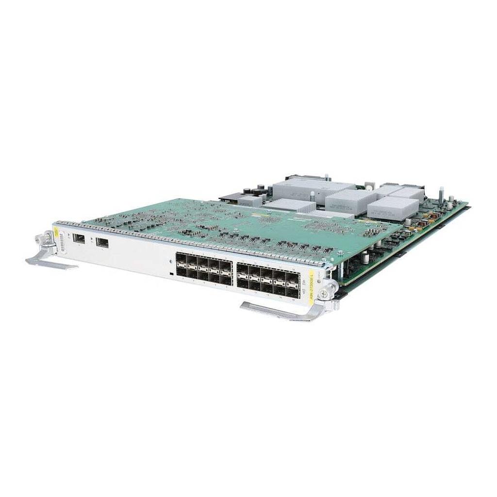 Cisco ASR 9000 2-Port 10GE, 20-Port GE Low Queue Combo Line Card, requires XFPs for 10GE, SFPs for GE