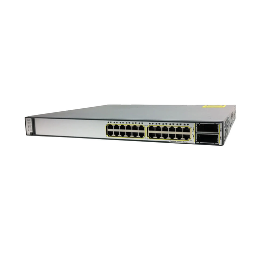 [WS-C3750E-24TD-E] Cisco Catalyst 3750E Stackable 24 10/100/1000 Ethernet ports & 2 10GE X2, with one 265W AC Power Supply, IP Services software