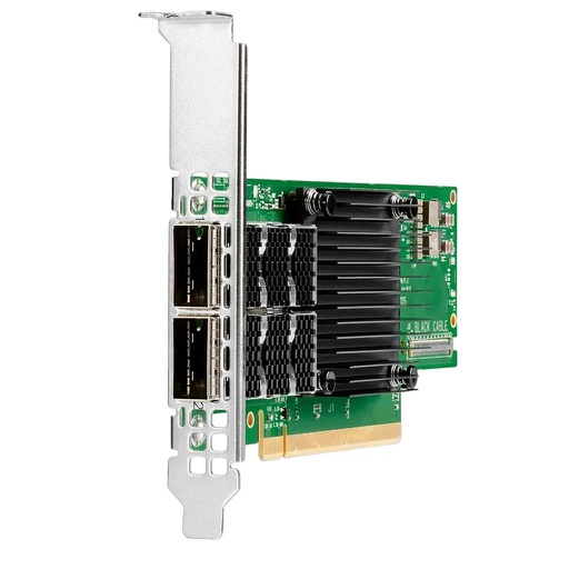 [P23666-B21-LP] HPE InfiniBand HDR100/Ethernet 100Gb 2-port QSFP56 PCIe4 x16 MCX653106A-ECAT Adapter - Low Profile Bracket
