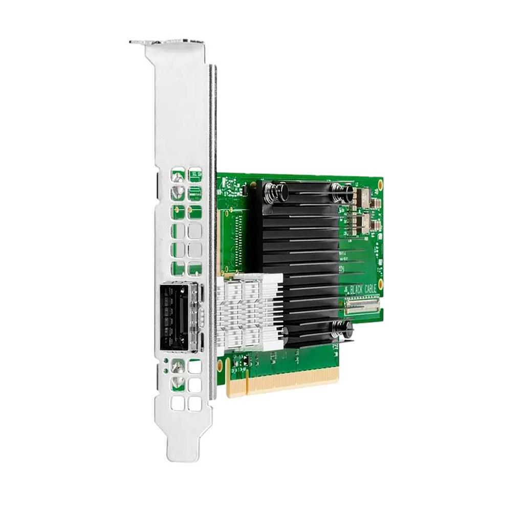 HPE InfiniBand HDR/Ethernet 200Gb 1-port QSFP56 PCIe4 x16 MCX653105A-HDAT Adapter - Low Profile Bracket