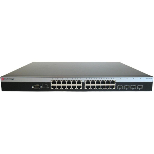 [B5G124-24] Enterasys B5 B-Series 24x 10/100/1000 RJ45 ports, (4) combo SFP ports, (2) dedicated high-speed stacking ports and external RPS connector. Total active ports per switch: (24) Gigabit ports