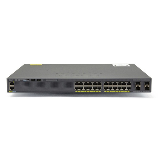 [WS-C2960XR-24TS-I] Cisco Catalyst 2960XR 24 10/100/1000 ports and 4 SFP module slots, with one 250W AC power supply, IP Lite