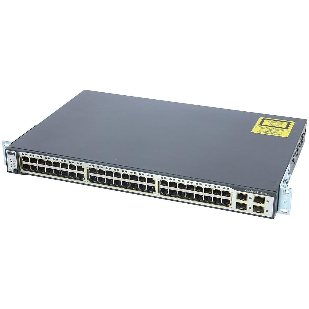 Cisco Catalyst 3750, 48 10/100 ports &amp; 4 SFP-based Gigabit Ethernet, IP Services (Enhanced Multilayer Image)