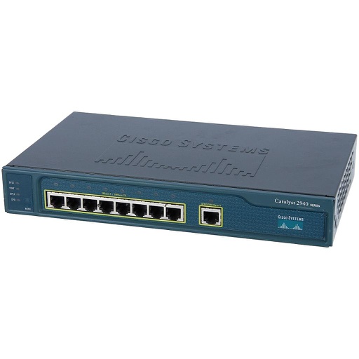[WS-C2940-8TT-S] Cisco Catalyst 2940 Eight 10/100 Ethernet ports and One 10/100/1000BASE-T Ethernet port