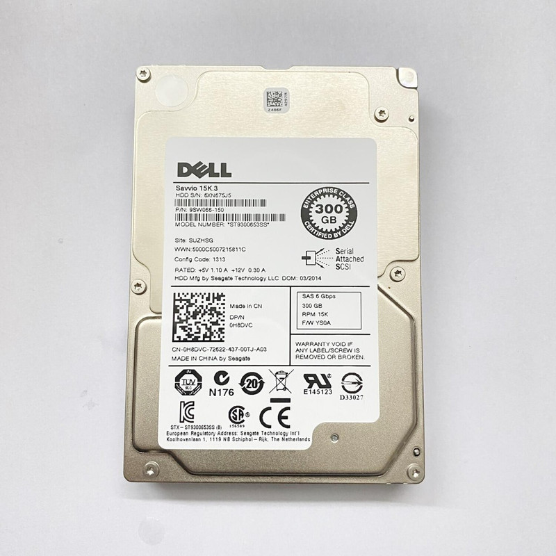 Dell 300GB 15K 2.5-inch SAS 6Gb/s Hard Disk Drive w/ caddy 