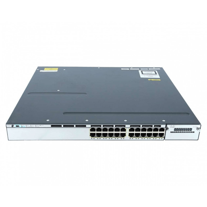 Cisco Catalyst 3750X Stackable 24 10/100/1000 Ethernet PoE+ ports, with one 715W AC Power Supply 1 RU, IP Base feature set