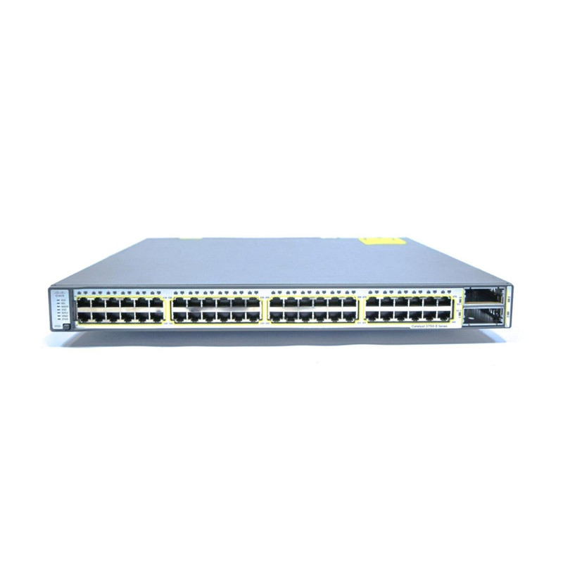Cisco Catalyst 3750E Stackable 48 10/100/1000 Ethernet ports &amp; 2 10GE X2, with one 265W AC Power Supply, IP Services software
