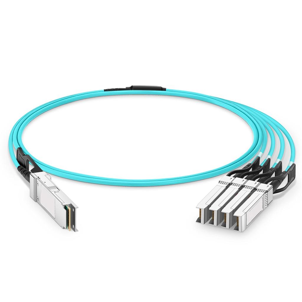 Arpers Breakout Cable óptico activo (AOC) 40G QSFP+ a 4x10G SFP+, 1m, compatible with Cisco