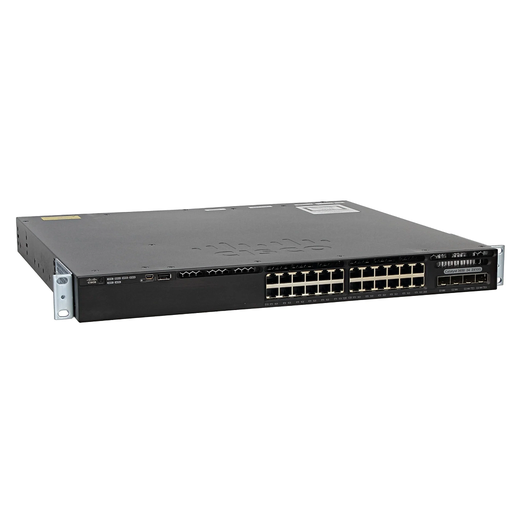 [WS-C3650-24TD-L] Cisco Catalyst 3650 Standalone with Optional Stacking 24 10/100/1000 Ethernet and 2x10G Uplink ports, with one 250WAC power supply, 1 RU, LAN Base feature set