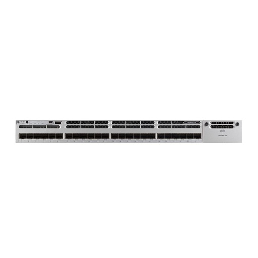 [WS-C3850-24S-E] Cisco Catalyst 3850 Stackable 24 SFP Ethernet ports, with one 350WAC power supply 1 RU, IP Services feature set
