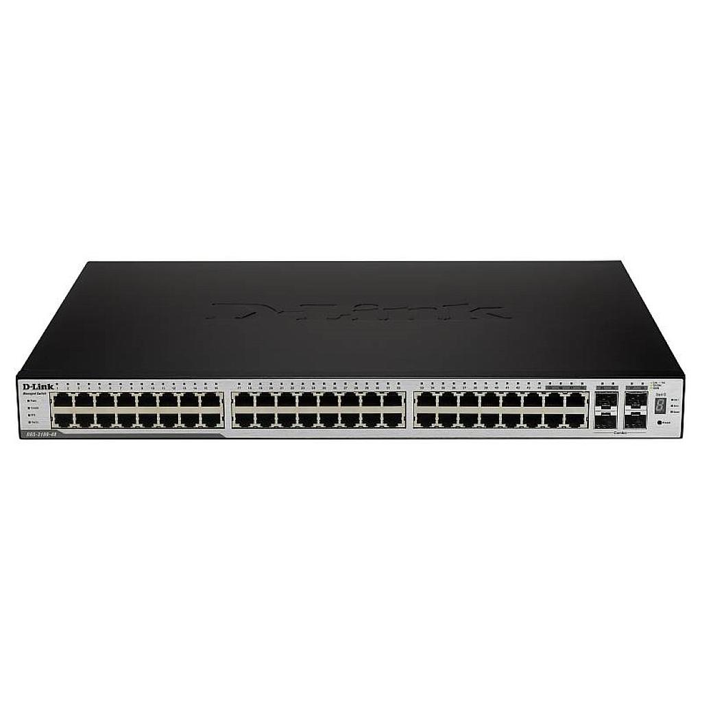 D-Link DGS-3100-48, 48x 10/100/1000 BASE-T &amp; 4x Combo SFP, redundant power support, Managed Stackable Switch