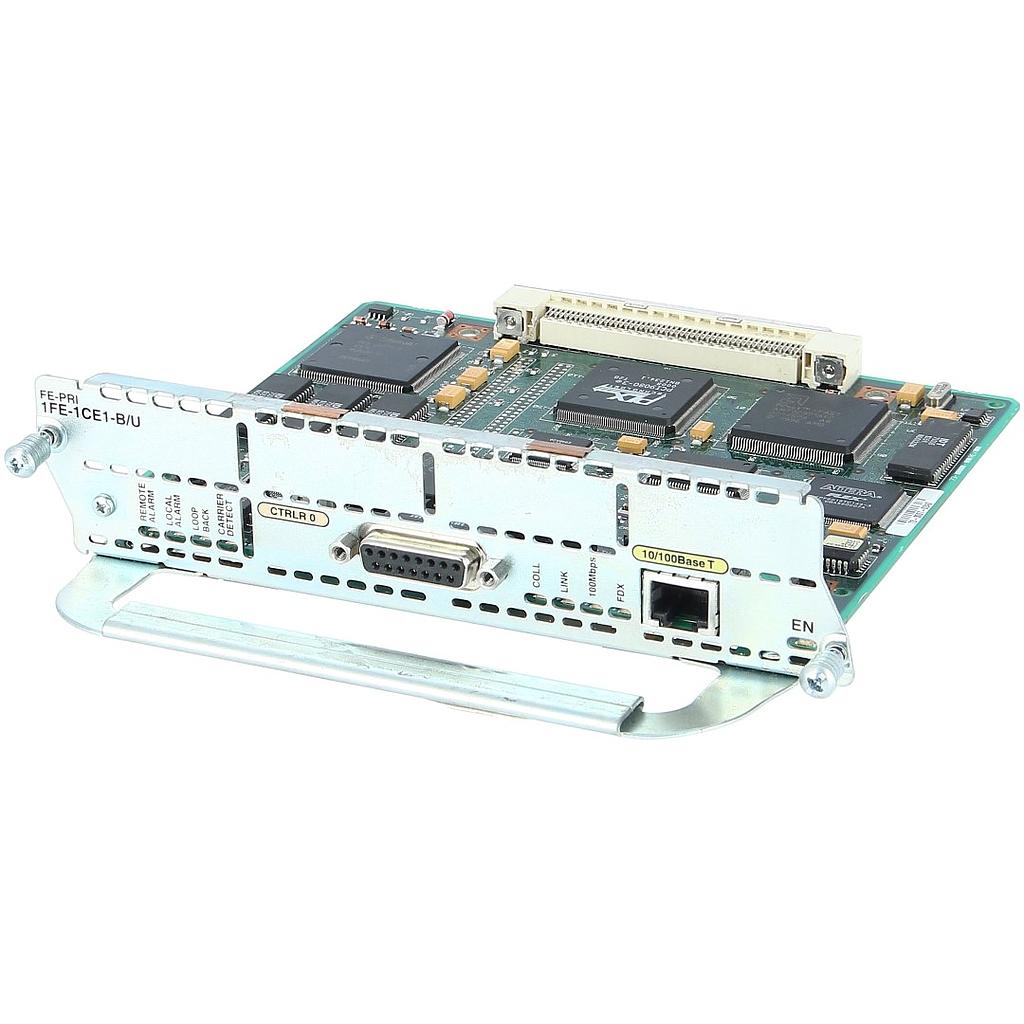 Cisco 1-Port Ethernet 1-Port Channelized E1/ISDN-PRI Network Module