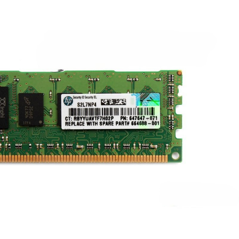 HPE 4GB 1Rx4 PC3L-10600R (DDR3-1333) Registered CAS-9 Low Voltage Memory Kit