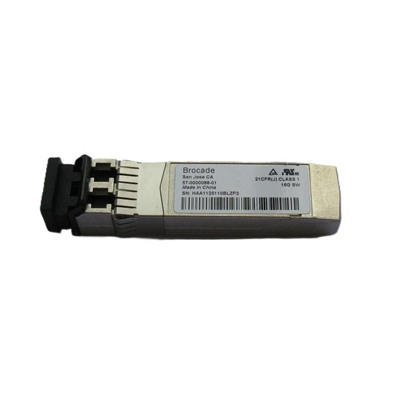 Brocade 16G SFP+ Transceiver SWL Fibre Channel, 850nm, 100m, MMF, LC Dúplex connector 
