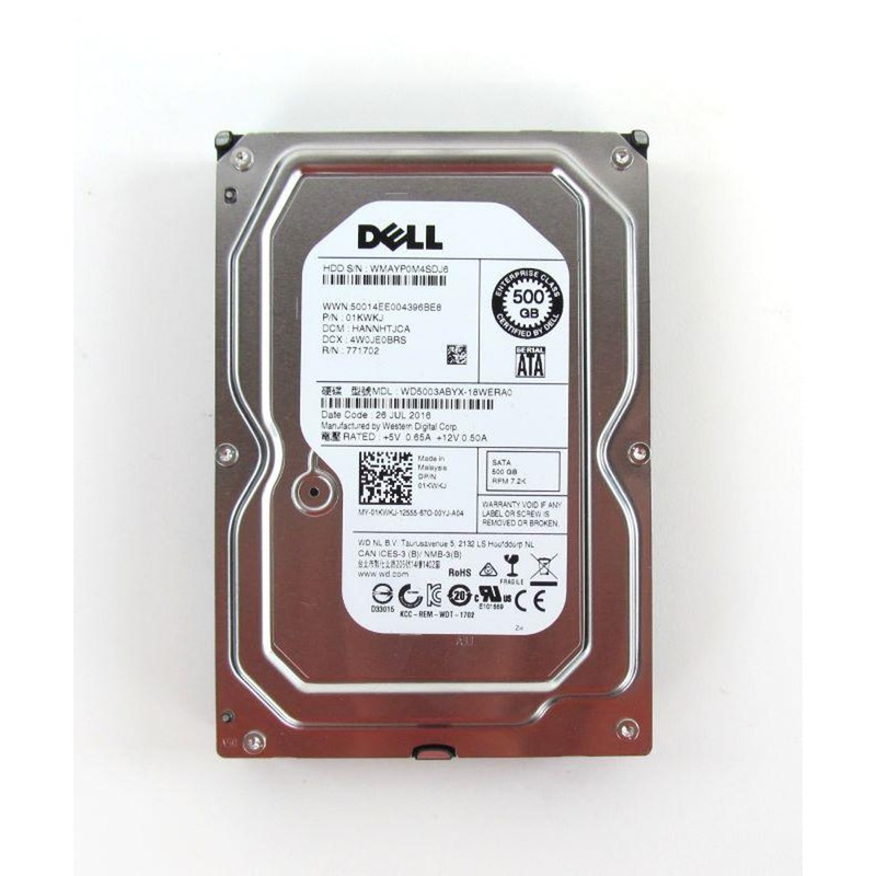 Dell 500GB 7.2K 3.5-inch SATA 3Gb/s Hard Drive w/ caddy 
