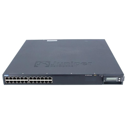 [EX4200-24T] Juniper EX4200 24-port 10/100/1000BASE-T (8 PoE ports) Ethernet Switch & one 320W AC PSU