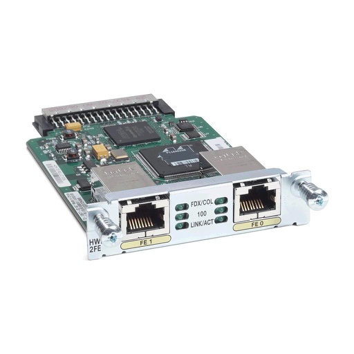 [HWIC-2FE] Cisco 2-Port Fast Ethernet Layer 3 HWIC for Cisco Integrated Services Routers