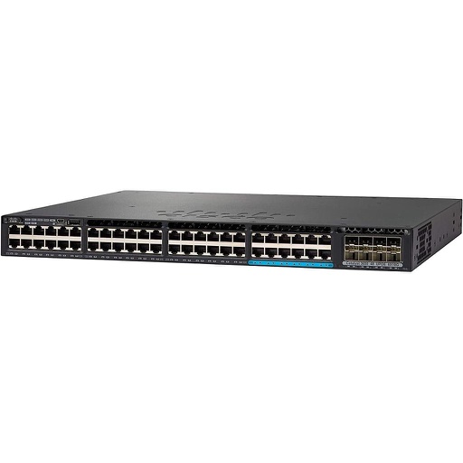 [WS-C3650-12X48UR-L] Cisco Catalyst 3650 Standalone with Optional Stacking 48 (36 10/100/1000 and 12 100Mbps/1/2.5/5/10 Gbps) Ethernet and 8x10G Uplink ports, with one 1100WAC power supply, 1 RU, LAN Base feature set