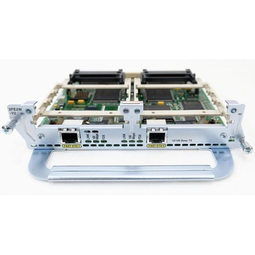 [NM-2FE2W] Cisco Network Module with 2 Fast Ethernet and 2 WIC slots for routers