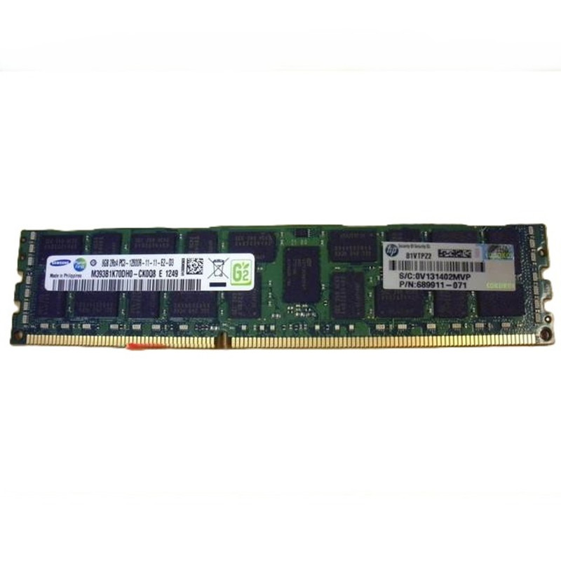 HPE 8GB 2Rx4 PC3-12800R (DDR3-1600) Registered CAS-11 Memory Kit