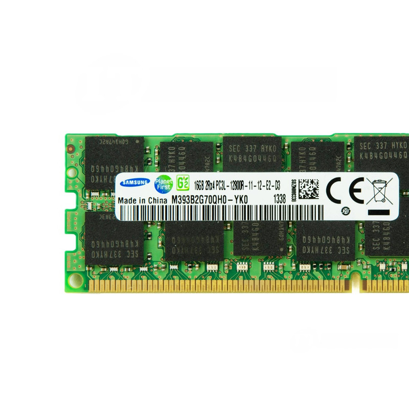 Samsung 16GB 2Rx4 PC3L-12800R (DDR3-1600) Registered CAS-11 Low Voltage Memory Kit