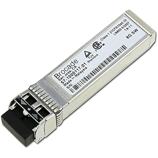 [57-1000117-01] Brocade 8G SFP+ Transceiver SWL Fiber Channel, 850nm, 150m, MMF, LC Duplex connector