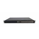 Brocade 24-port 1 GbE switch 390 W, 4×1 GbE SFP uplink/stacking ports, non PoE