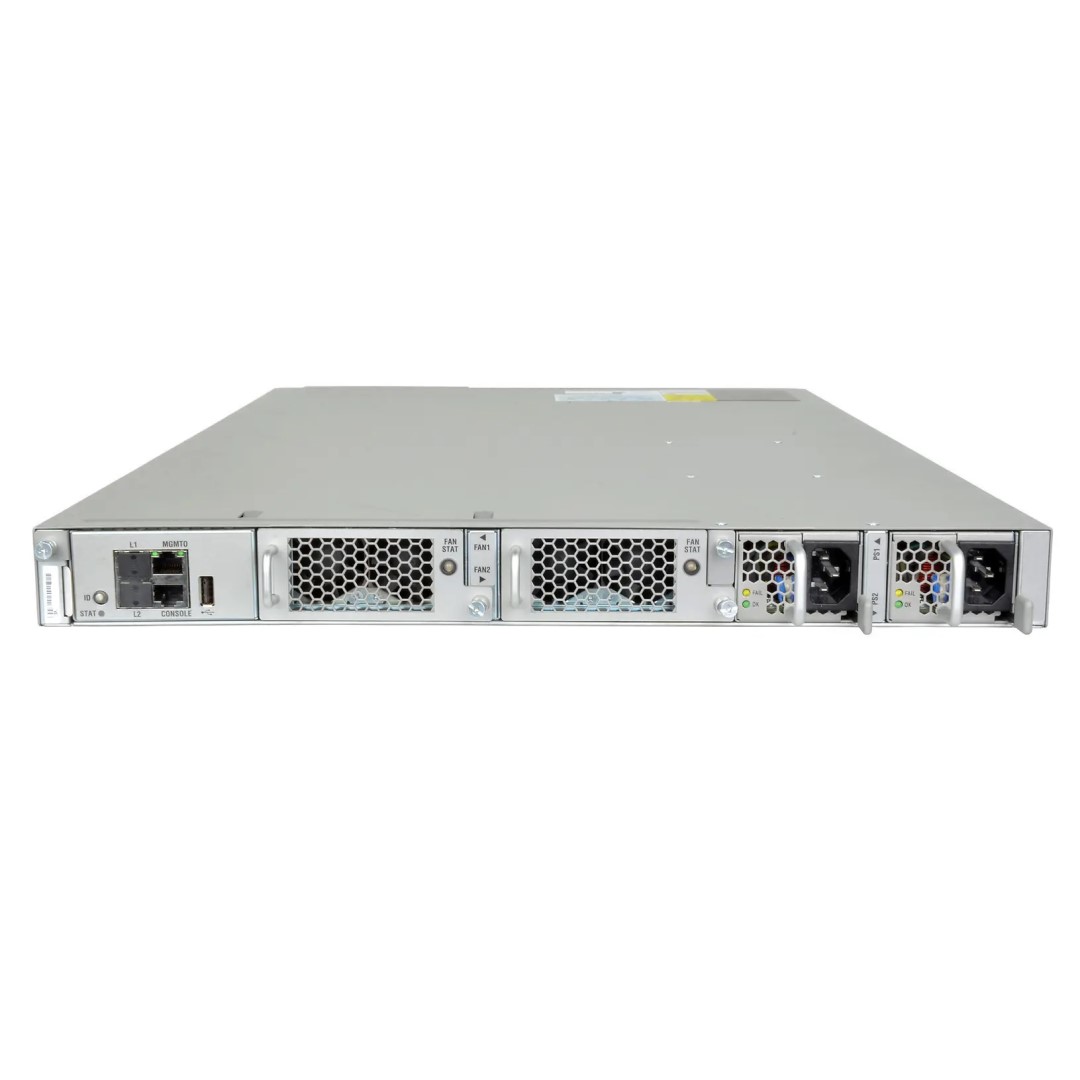 Cisco Nexus 5548UP Chassis includes 32 fixed unified ports, Front-to-Back Airflow, 2 750W AC Power Supplies, Fan Trays, 1 Expansion Slot