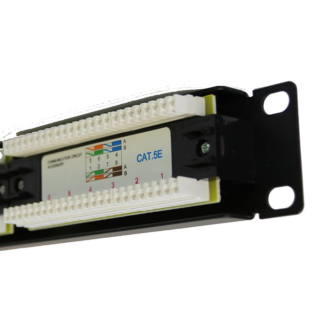31GT12PU6 PANEL MINILAN 10" 12 RJ45 UTP C-6 T568A/B