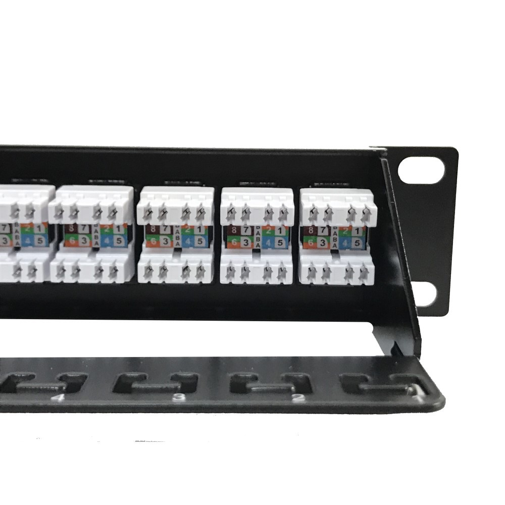 50PU5HP PANEL 19" 24 RJ45 UTP C-5 E T568A/B High performance