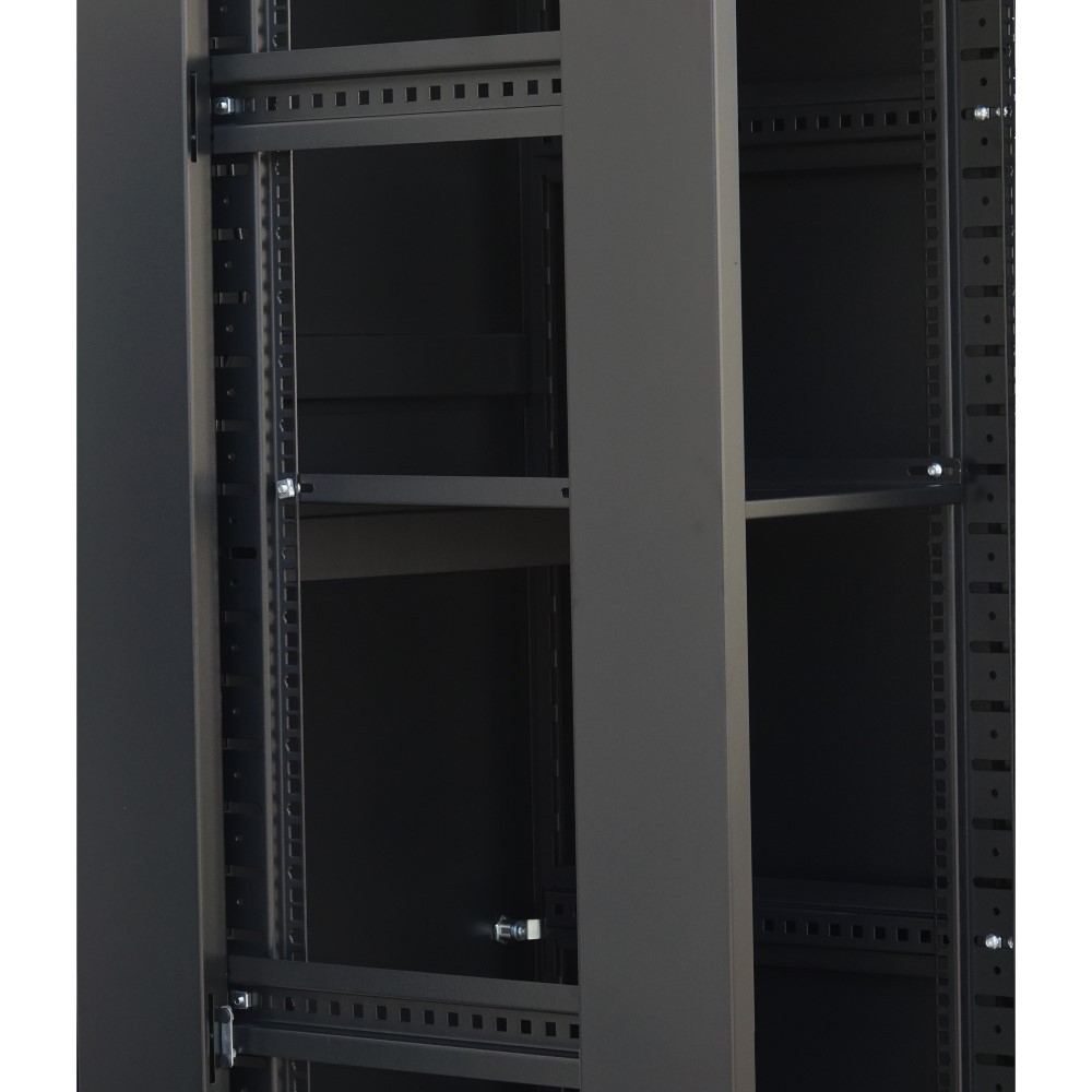 Armario Rack Suelo 19" Serie GLOBAL 42U, fondo 900 mm, desmontado, con accesorios